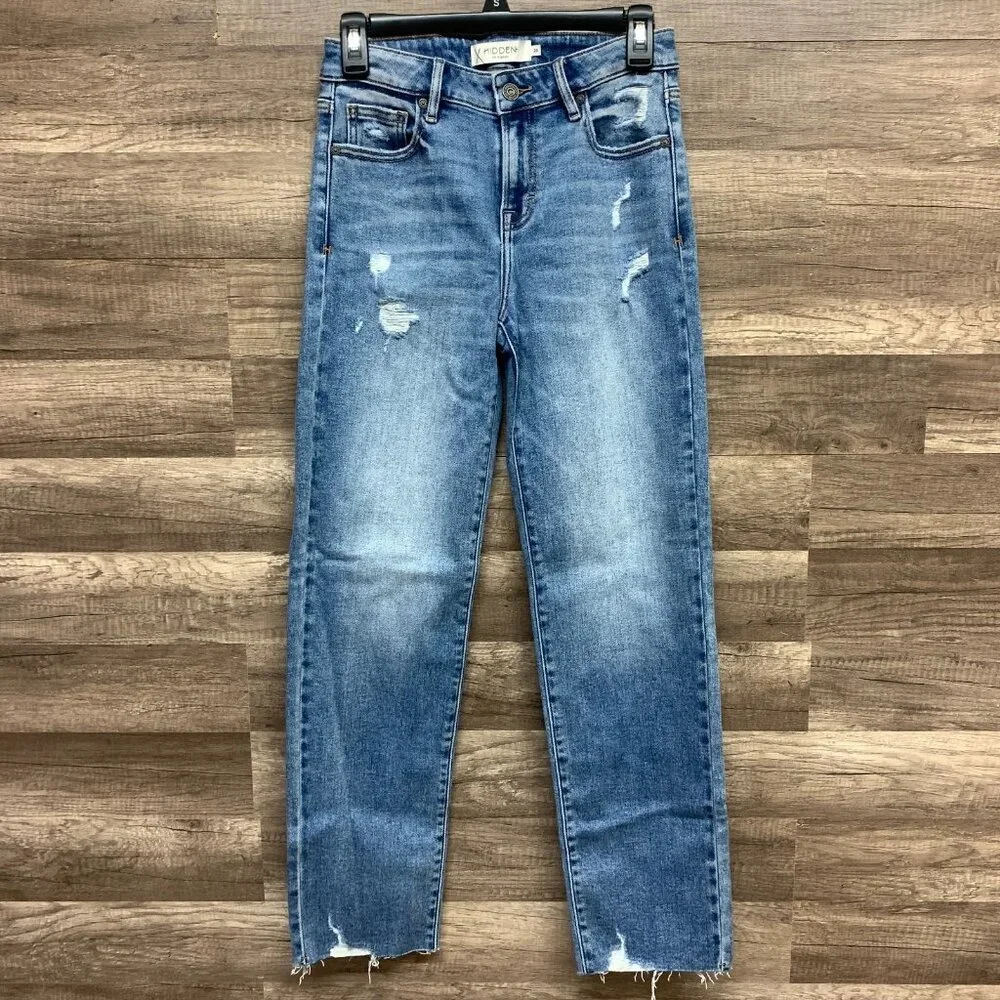 Distressed Blue Jeans - Picture 2 of 15